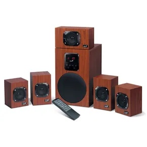 Genius reproduktory SW-HF 5.1 4800 v2, 5.1, 125W, hnědé, dálkové ovládání, domácí kino, 3